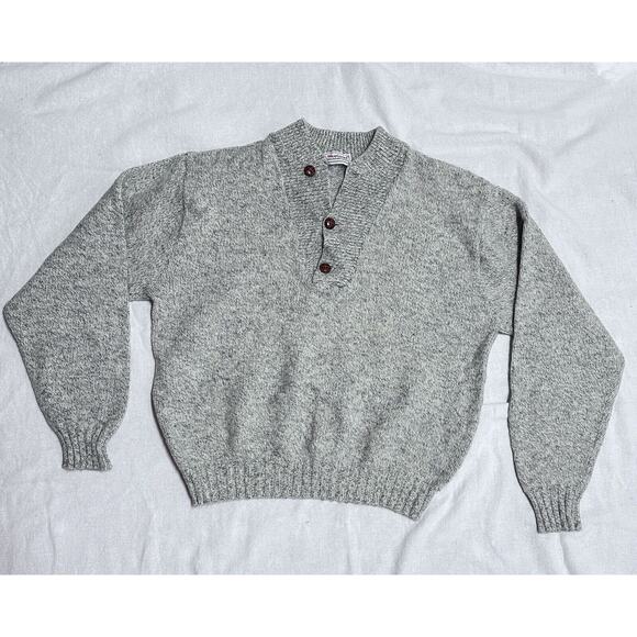 WearGuard Other - WearGuard Vintage Wool 1/4 Button Sweater Mens Medium Classic Preppy